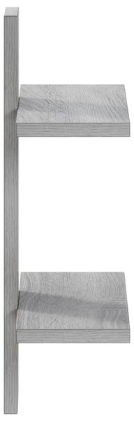Zidna polica Siva Sonoma 30 x 13.5 x 43 cm Prerađeno drvo - Siva Sonoma 30 x 13.5 x 43 cm