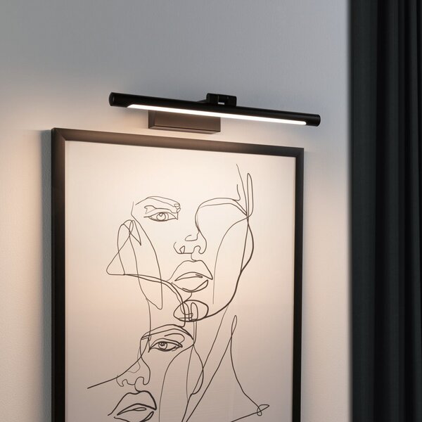 Paulmann Mingo LED svjetlo za slike 41,5 cm crno, Crno, Dnevni boravak/blagovaonica, Metal