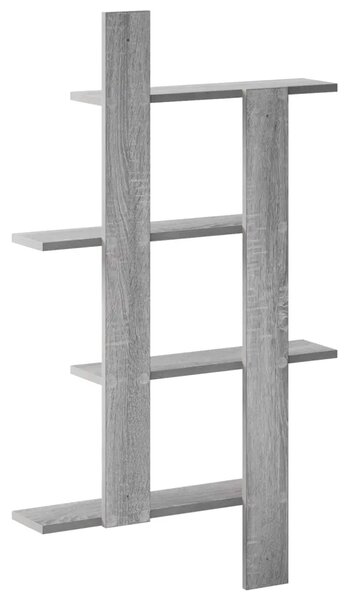Zidna polica Siva Sonoma 61 x 13 5 x 105 cm Konstruirano drvo - Siva Sonoma 61 x 13 5 x 105 cm
