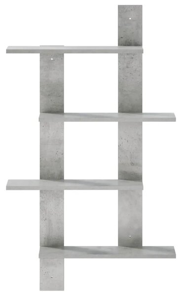 Zidna polica Betonska siva 61 x 13 5 x 105 cm - Betonska siva 61 x 13 5 x 105 cm