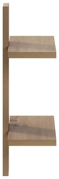 Zidna polica Hrast artisan 30 x 13.5 x 43 cm Prerađeno drvo - Hrast artisan 30 x 13.5 x 43 cm