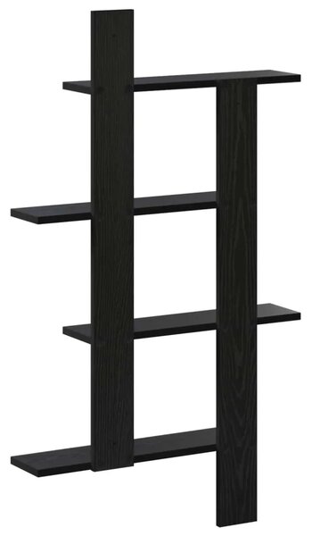 Zidna polica Crni hrast 61 x 13 5 x 105 cm Konstruirano drvo - Crni hrast 61 x 13 5 x 105 cm