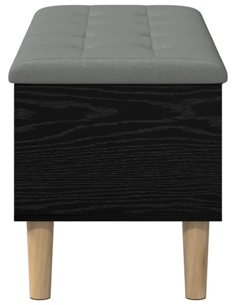 Klupa za odlaganje s jastučićem Crni hrast 102 x 42 x 46 cm - Crni hrast 102 x 42 x 46 cm