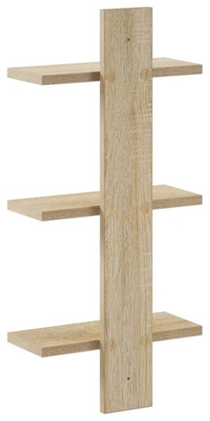 Zidna polica Hrast sonoma 30 x 13 5 x 64 5 cm Prerađeno drvo - Hrast sonoma 30 x 13 5 x 64 5 cm