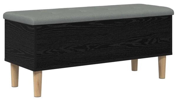 Klupa za odlaganje s jastučićem Crni hrast 102 x 42 x 46 cm - Crni hrast 102 x 42 x 46 cm