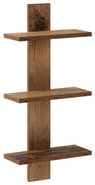 Zidna polica Staro drvo 30 x 13.5 x 64.5 cm Prerađeno drvo - Staro drvo 30 x 13.5 x 64.5 cm