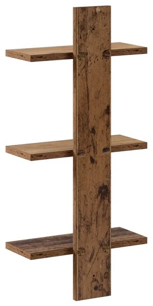 Zidna polica Staro drvo 30 x 13.5 x 64.5 cm Prerađeno drvo - Staro drvo 30 x 13.5 x 64.5 cm