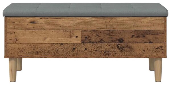 Klupa za odlaganje s jastučićem Staro drvo 102 x 42 x 46 cm - Staro drvo 102 x 42 x 46 cm