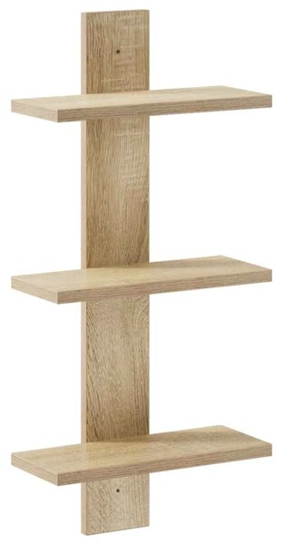 Zidna polica Hrast sonoma 30 x 13 5 x 64 5 cm Prerađeno drvo - Hrast sonoma 30 x 13 5 x 64 5 cm