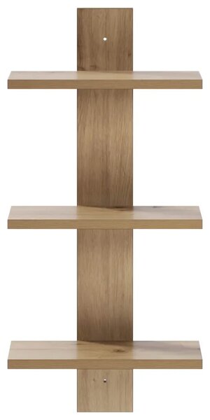 Zidna polica Hrast artisan 30 x 13.5 x 64.5 cm Prerađeno drvo - Hrast artisan 30 x 13.5 x 64.5 cm