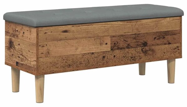 Klupa za odlaganje s jastučićem Staro drvo 102 x 42 x 46 cm - Staro drvo 102 x 42 x 46 cm
