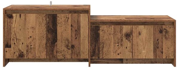 TV komoda 147 x 35 x 50 cm Staro drvo Prerađeno drvo - Staro drvo