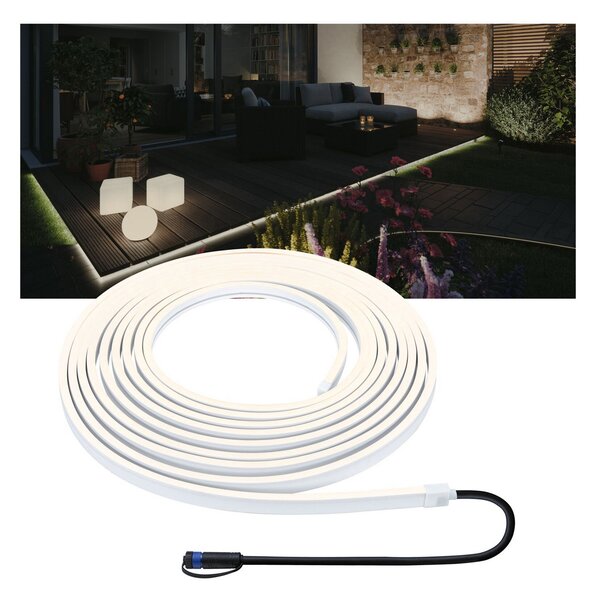 Paulmann Plug & Shine Glatka LED traka 3000K 10m, prigušiva, Bijela, Plastika