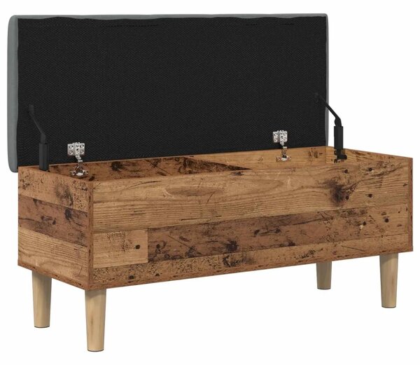 Klupa za odlaganje s jastučićem Staro drvo 102 x 42 x 46 cm - Staro drvo 102 x 42 x 46 cm