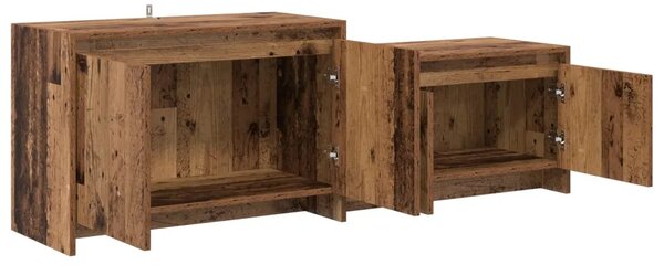 TV komoda 147 x 35 x 50 cm Staro drvo Prerađeno drvo - Staro drvo