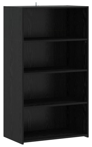 Visoka komoda Crni hrast 70 x 41 x 124 cm Konstruirano drvo - Crni hrast