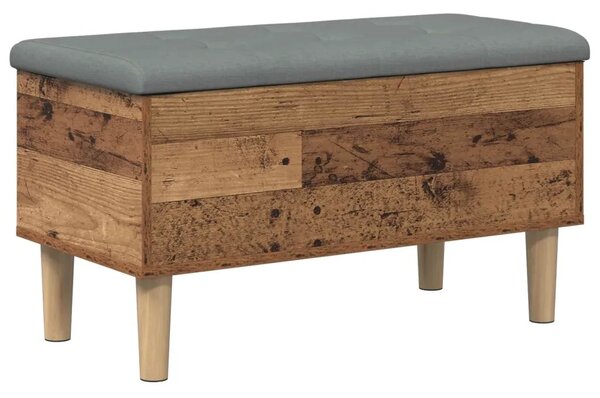 Klupa za odlaganje s jastučićem Staro drvo 82 x 42 x 46 cm - Staro drvo 82 x 42 x 46 cm