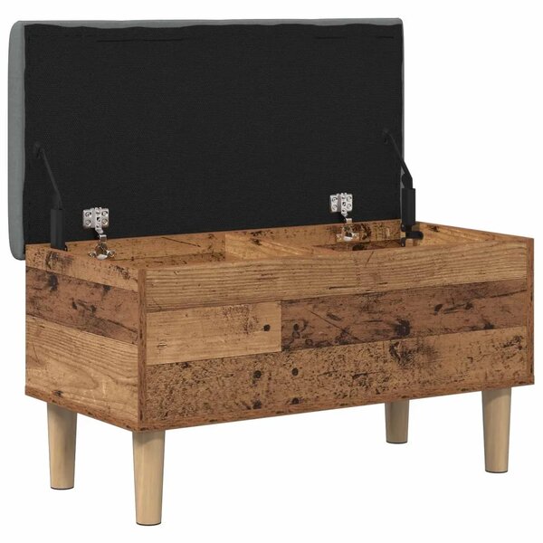 Klupa za odlaganje s jastučićem Staro drvo 82 x 42 x 46 cm - Staro drvo 82 x 42 x 46 cm