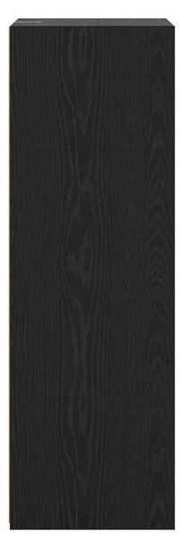 Visoka komoda Crni hrast 70 x 41 x 124 cm Konstruirano drvo - Crni hrast