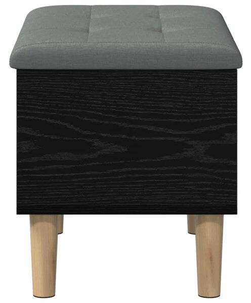Klupa za odlaganje s jastučićem Crni hrast 62 x 42 x 46 cm - Crni hrast 62 x 42 x 46 cm