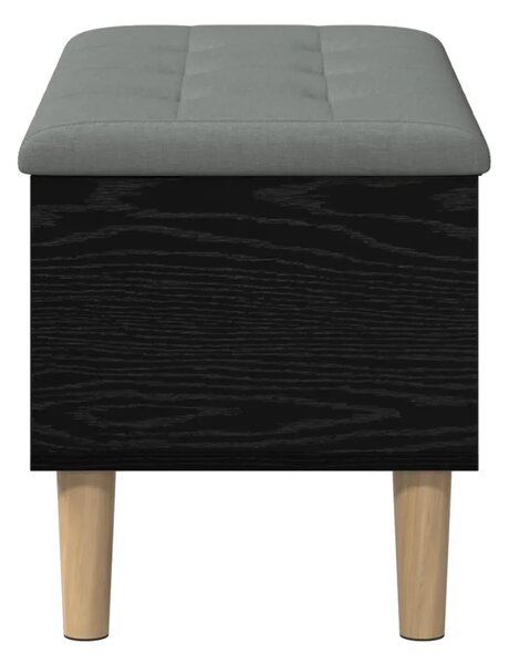 Klupa za odlaganje s jastučićem Crni hrast 82 x 42 x 46 cm - Crni hrast 82 x 42 x 46 cm