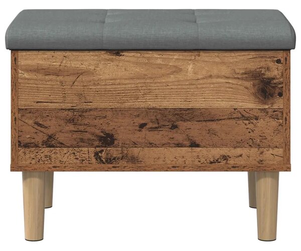 Klupa za odlaganje s jastučićem Drvo hrasta 62 x 42 x 46 cm - Staro drvo 62 x 42 x 46 cm