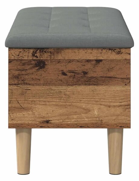 Klupa za odlaganje s jastučićem Staro drvo 82 x 42 x 46 cm - Staro drvo 82 x 42 x 46 cm