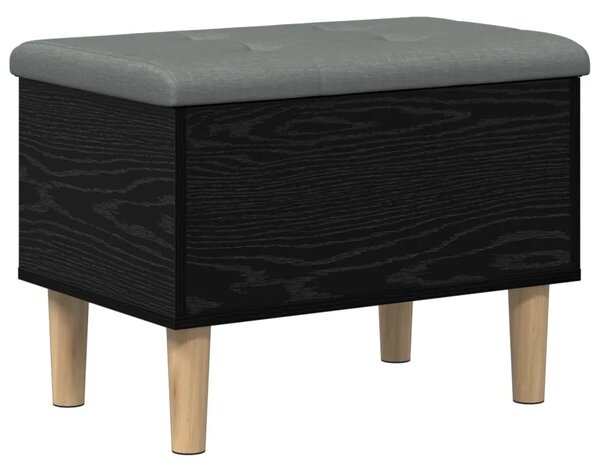 Klupa za odlaganje s jastučićem Crni hrast 62 x 42 x 46 cm - Crni hrast 62 x 42 x 46 cm
