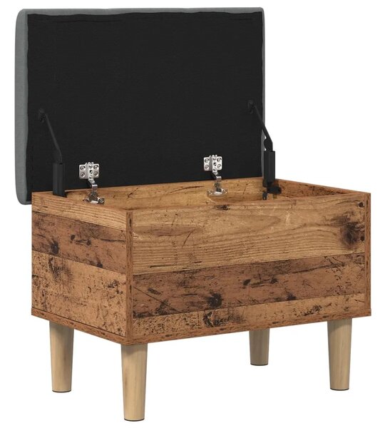 Klupa za odlaganje s jastučićem Drvo hrasta 62 x 42 x 46 cm - Staro drvo 62 x 42 x 46 cm