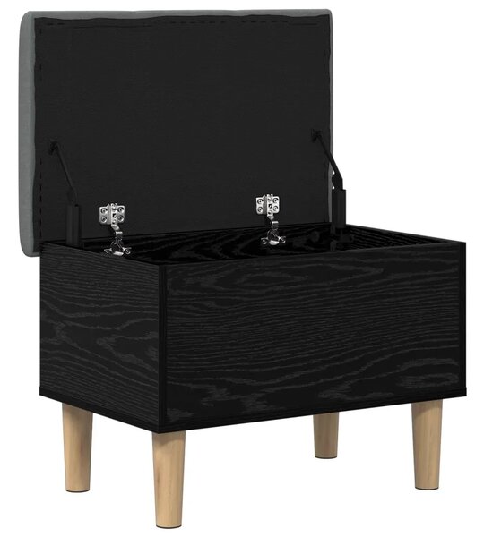 Klupa za odlaganje s jastučićem Crni hrast 62 x 42 x 46 cm - Crni hrast 62 x 42 x 46 cm