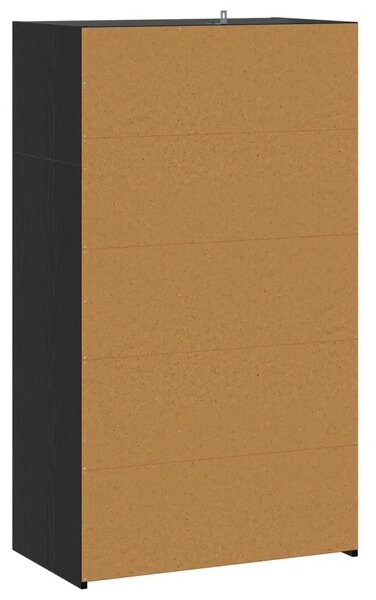 Visoka komoda Crni hrast 70 x 41 x 124 cm Konstruirano drvo - Crni hrast
