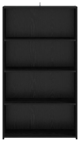 Visoka komoda Crni hrast 70 x 41 x 124 cm Konstruirano drvo - Crni hrast