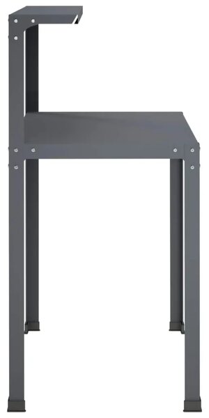 Stol za presađivanje 60 x 50 x 104 cm Čelik s prahom premazan - Antracit 60 x 50 x 104 cm
