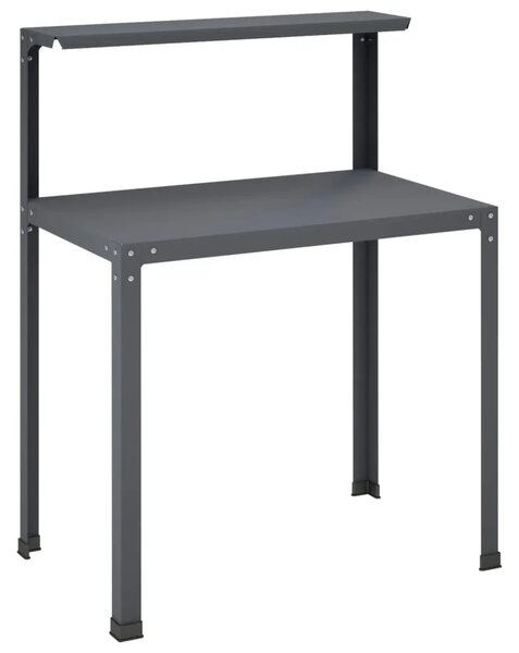 Stol za presađivanje 60 x 50 x 104 cm Čelik s prahom premazan - Antracit 60 x 50 x 104 cm