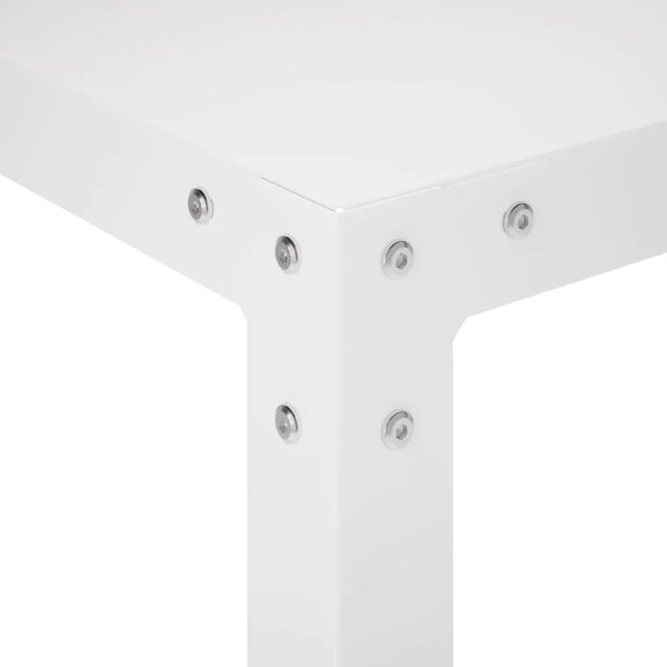 Stol za presađivanje 60 x 50 x 104 cm Čelik s prahom premazan - Bijela 60 x 50 x 104 cm