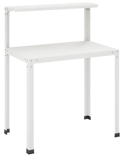 Stol za presađivanje 60 x 50 x 104 cm Čelik s prahom premazan - Bijela 60 x 50 x 104 cm