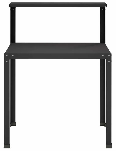 Stol za presađivanje 60 x 50 x 104 cm Čelik s prahom premazan - Crna 60 x 50 x 104 cm