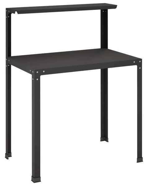 Stol za presađivanje 60 x 50 x 104 cm Čelik s prahom premazan - Crna 60 x 50 x 104 cm