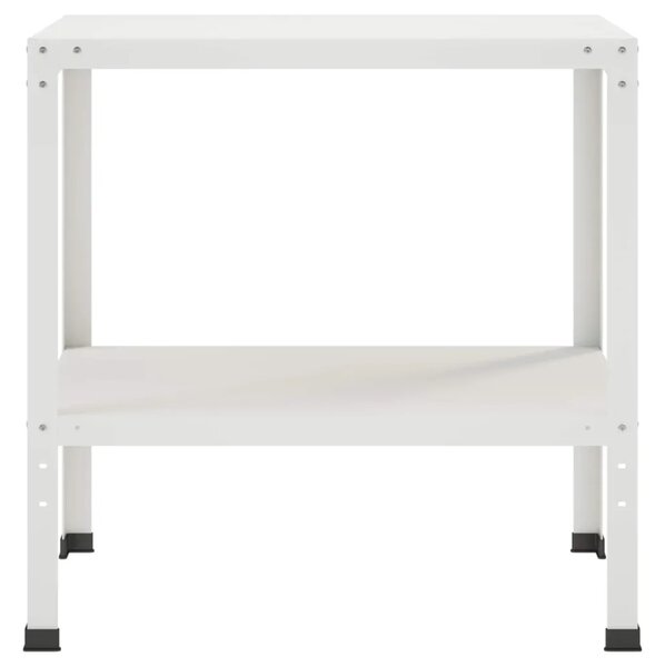 Stol za presađivanje 60 x 50 x 80 cm Čelik s prahom premazan - Bijela 60 x 50 x 80 cm