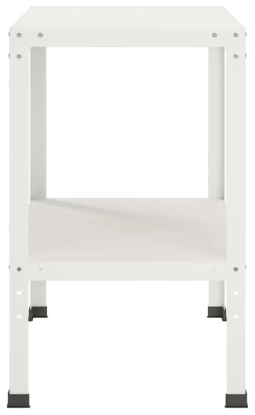 Stol za presađivanje 60 x 50 x 80 cm Čelik s prahom premazan - Bijela 60 x 50 x 80 cm