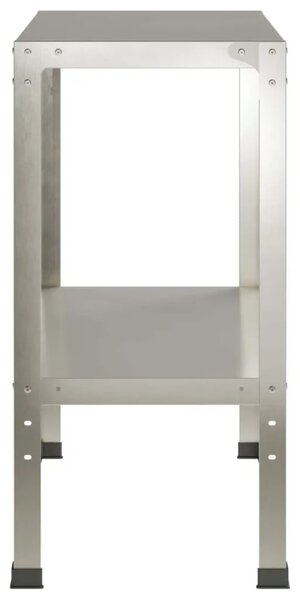 Stol za presađivanje 100 x 40 x 80 cm Nehrđajući čelik Srebrna - Nehrđajući čelik 100 x 40 x 80 cm