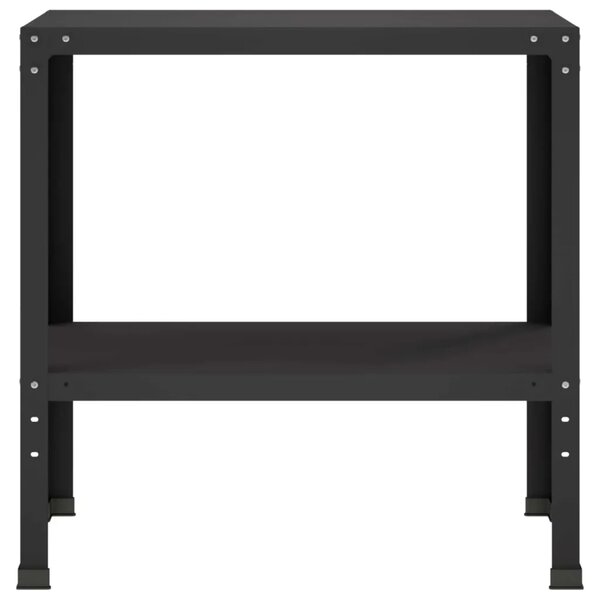 Stol za presađivanje 100 x 40 x 80 cm Čelik s prahom premazan - Crna 100 x 40 x 80 cm