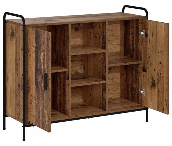 Kreveta Staro drvo 97 x 33 x 81 cm Konstruirano drvo - Staro drvo s 2 police 73 x 33 x 81 cm