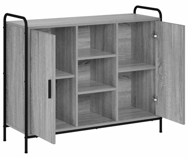 Kreveta Siva Sonoma 97 x 33 x 81 cm Konstruirano drvo - Siva Sonoma s 2 police 73 x 33 x 81 cm