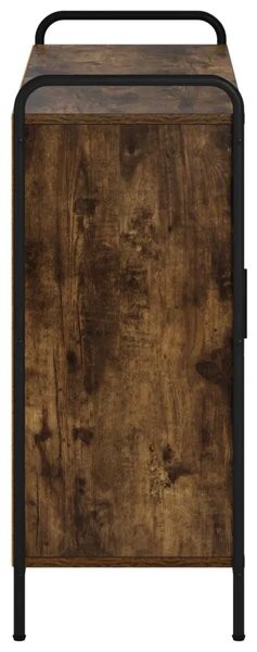 Kreveta Dimljeni hrast 97 x 33 x 81 cm Konstruirano drvo - Dimljeni hrast s 2 police 73 x 33 x 81 cm