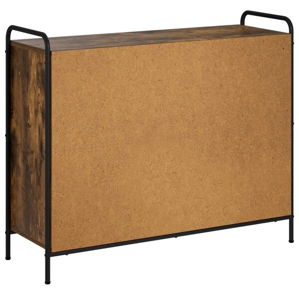 Kreveta Dimljeni hrast 97 x 33 x 81 cm Konstruirano drvo - Dimljeni hrast s 2 police 73 x 33 x 81 cm