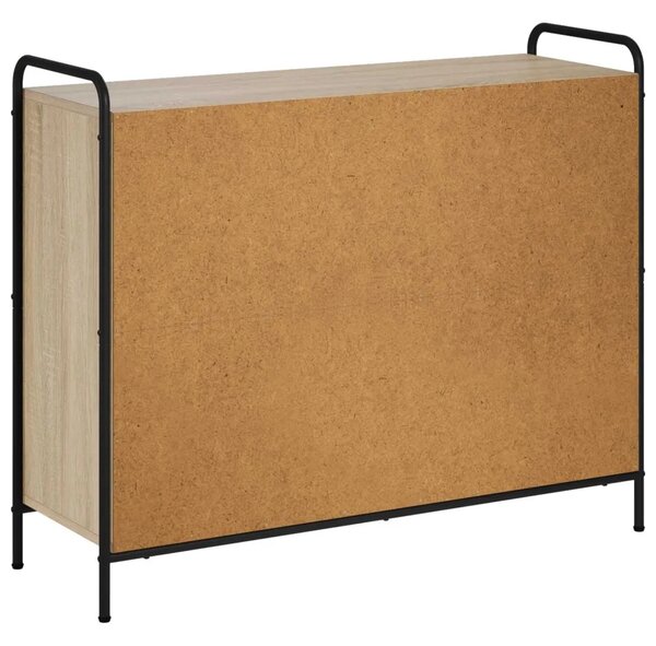 Kreveta Hrast sonoma 97 x 33 x 81 cm Konstruirano drvo - Hrast sonoma s 2 police 73 x 33 x 81 cm