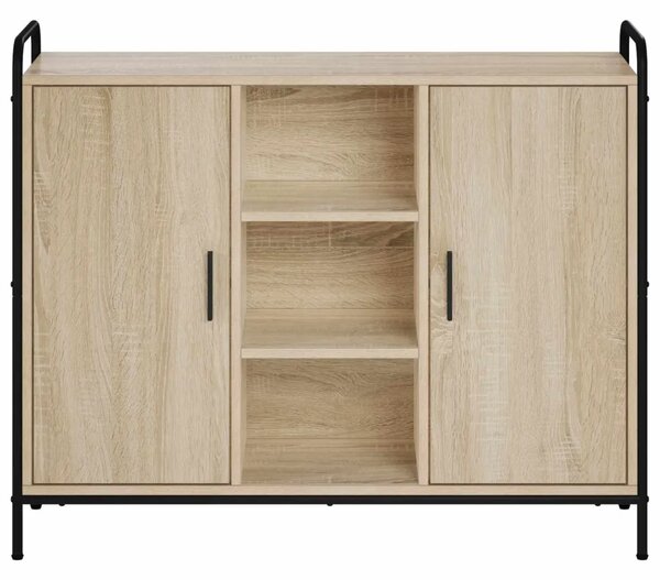 Kreveta Hrast sonoma 97 x 33 x 81 cm Konstruirano drvo - Hrast sonoma s 2 police 73 x 33 x 81 cm