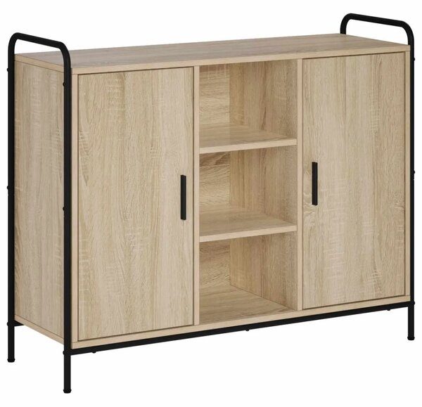 Kreveta Hrast sonoma 97 x 33 x 81 cm Konstruirano drvo - Hrast sonoma s 2 police 73 x 33 x 81 cm