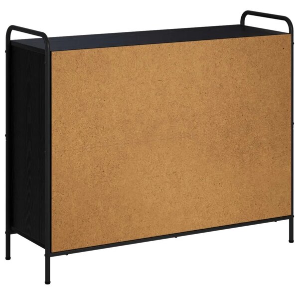 Kreveta Crni hrast 97 x 33 x 81 cm Konstruirano drvo - Crni hrast s 2 police 73 x 33 x 81 cm